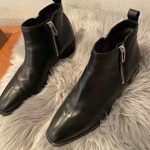 Aquatalia waterproof,black,edgy bootie size 10